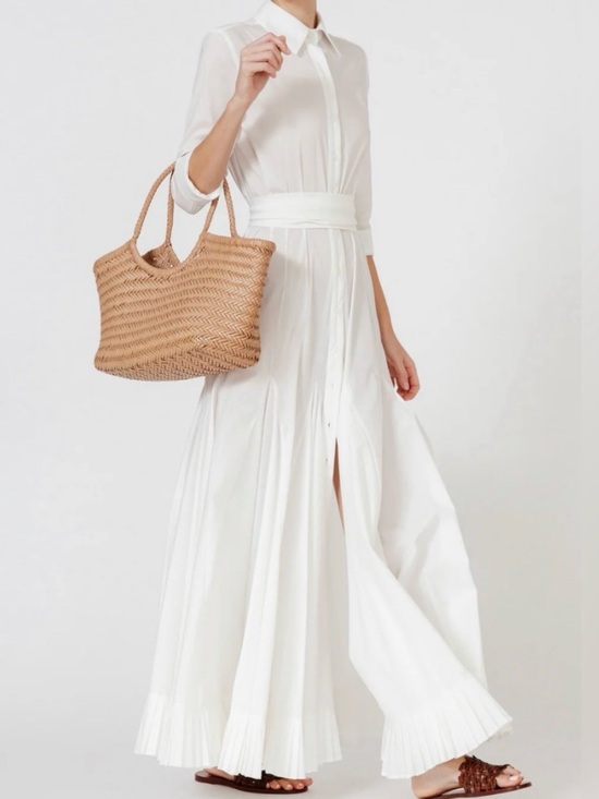 Dragon Diffusion Handbags - Dragon Diffusion Woven Tote Bag in Cream 8822